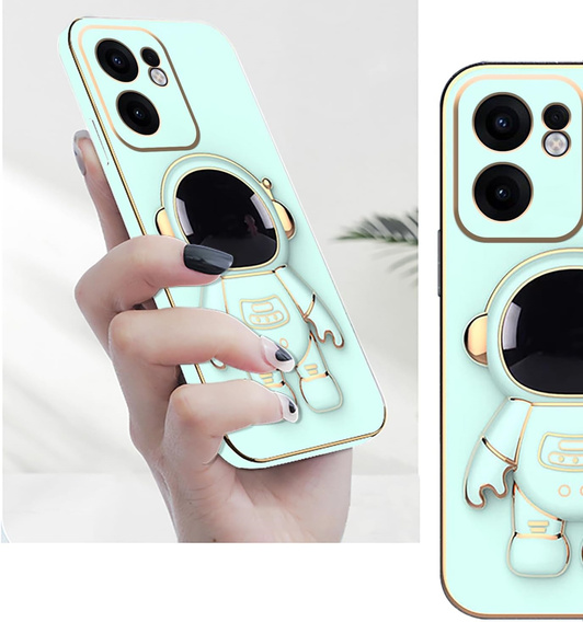 Obal na mobil pre Oppo Reno 13F / Oppo Reno 13FS, Astronaut, zelený