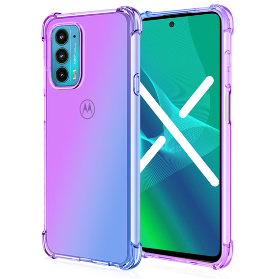 Puzdro pre Motorola Moto Edge 30, Gradient Dropproof, modré