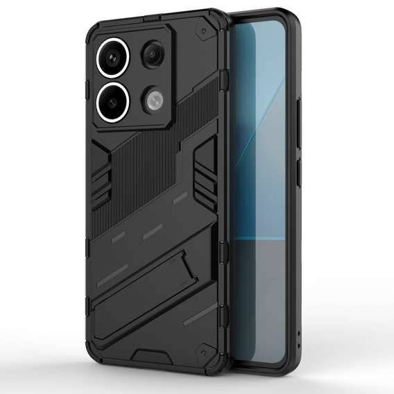 Puzdro pre Xiaomi Redmi Note 13 Pro 5G, Military kickstand, čierne