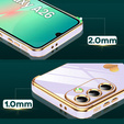 Puzdro pre Samsung Galaxy A26, Electro heart, fialové + sklo 9H