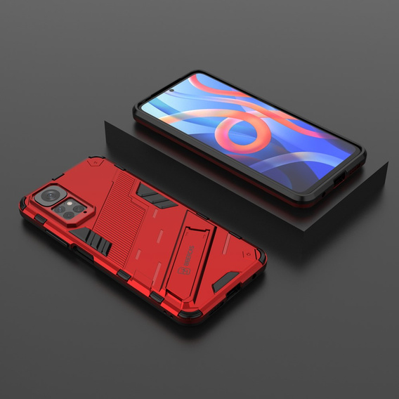 Puzdro pre Xiaomi Redmi Note 11/11S, Military kickstand, modré
