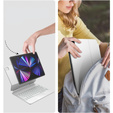 Puzdro s klávesnicou Dracool pre iPad Air 13" 2024 (6 gen.) / Pro 12.9" 2022/2021/2020 (6/5/4 gen.), biele