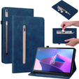 Obal na mobil pre Lenovo Tab P11 Pro Gen 2, Wallet Pen Slot, modré