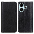 Flipové puzdro pre Xiaomi Redmi 13, Split Leather, čierne