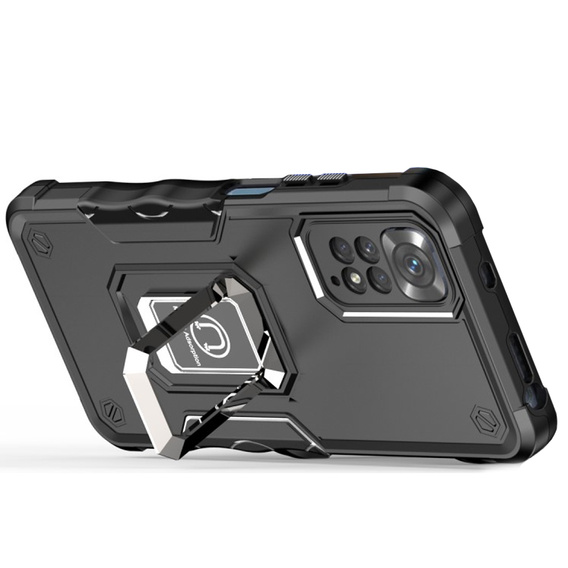 Obal na mobil pre Xiaomi Redmi Note 11 / 11S, Dual-Layer Armor, čierne