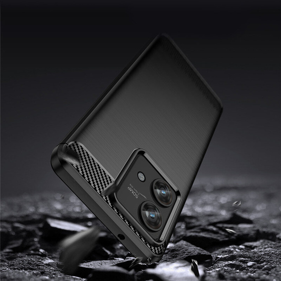 Obal na mobil pre Motorola Edge 40 Neo, Carbon, čierne