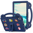 Detské puzdro pre Samsung Tab A8 X200 / X205, Cute Patterns, so stojanom, tmavomodré