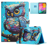 Puzdro pre Samsung Galaxy Tab S6 Lite 2022 / 2020, s chlopňou, owl