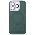 Puzdro pre iPhone 15 Pro Max, ERBORD Armor Mag, zelený