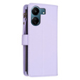 Klapkové puzdro pre Xiaomi Redmi 13C / Poco C65, Wallet Zipper Pocket, čierne