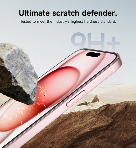 2x tvrdené sklo SURITCH pre iPhone 16 / 15