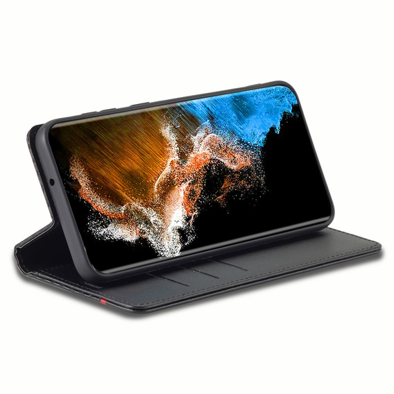 Flipové puzdro pre Samsung Galaxy S24, Carbon LC.IMEEKE, čierne