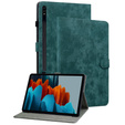Obal na mobil pre Samsung Galaxy Tab S9, Wallet Pen Slot, zelený
