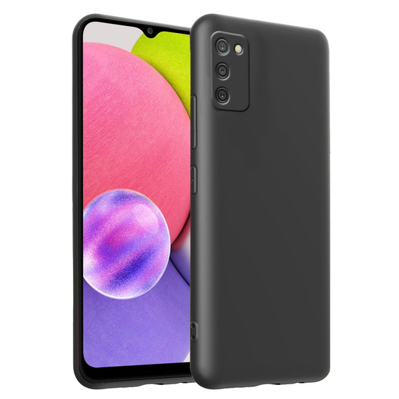 Obal na mobil pre Samsung Galaxy A03S, Silicone Lite, čierne