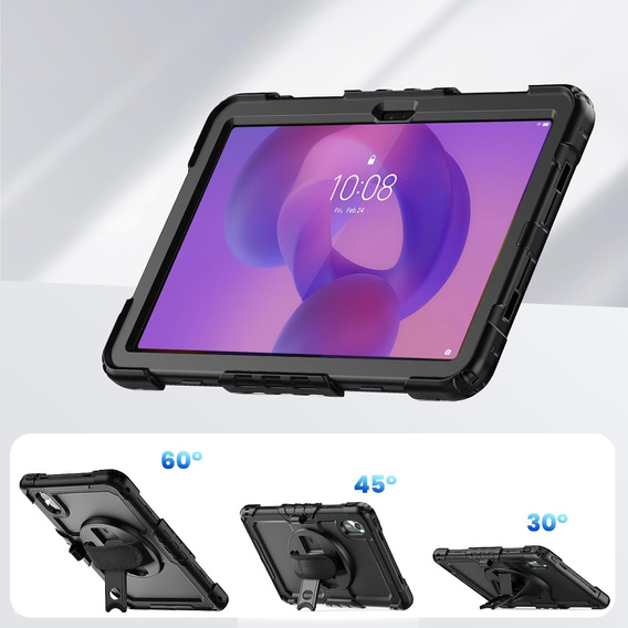 Obrnené puzdro pre Lenovo Tab M11, ochranné 360 so slotom na stylus, čierne