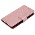 Klapkové puzdro pre Motorola Moto G71 5G, Mandala, modré
