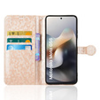 Flipové puzdro pre Motorola Moto G56 5G, Wallet Rhombus, zlaté