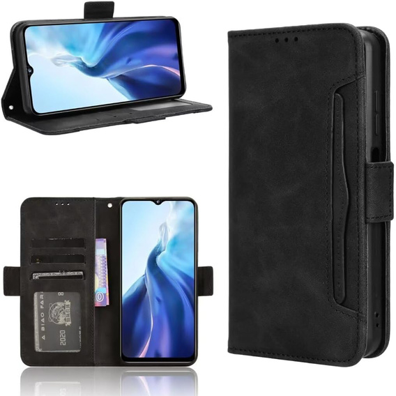Klapkové puzdro pre Realme Note 70T 4G, Card Slot, čierne