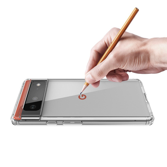 Obal na mobil pre Google Pixel 6, Fusion Hybrid, priehľadné