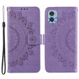 Klapkové puzdro pre Motorola Moto E22 / E22i, Mandala, fialové