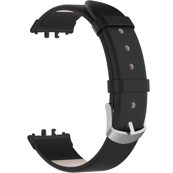 Kožený remienok pre Samsung Galaxy Fit 3, čierny