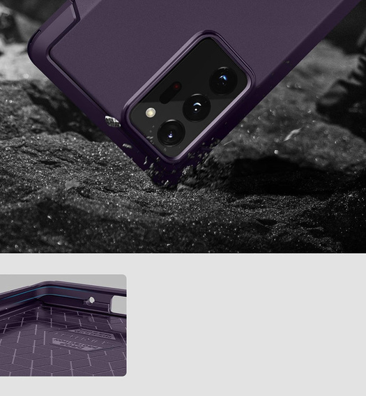 Obal na mobil pre Samsung Galaxy Note 20 Ultra, Suritch Basic (Two Frames), fialové