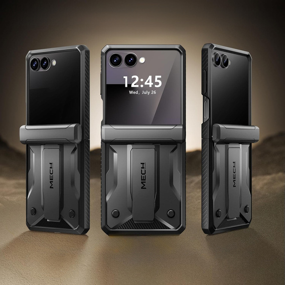 Puzdro Tongate MECH s MagSafe pre Samsung Galaxy Z Flip7 FE / Z Flip6, zelené