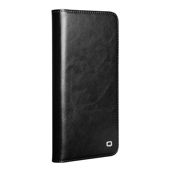 Flipové puzdro pre Samsung Galaxy S25 FE, QIALINO Leather Wallet, čierne