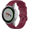 Pasek Silikonowy 18mm do Garmin Vivomove 3S / Vivoactive 4S, Wine Red