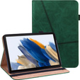 Puzdro pre Samsung Galaxy Tab A9+, Classic, s priestorom pre stylus, zelený