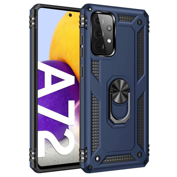 Pancierované obal na mobil pre Samsung Galaxy A72 5G, Nox Case Ring, modré