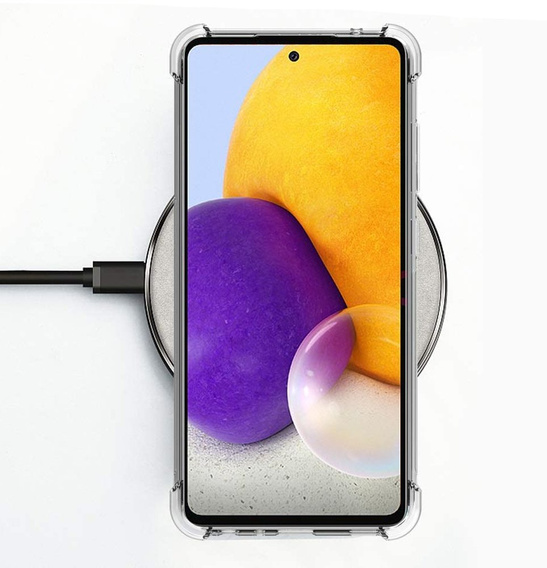 Obal na mobil pre Samsung Galaxy A72 4G/5G, Dropproof, priehľadné