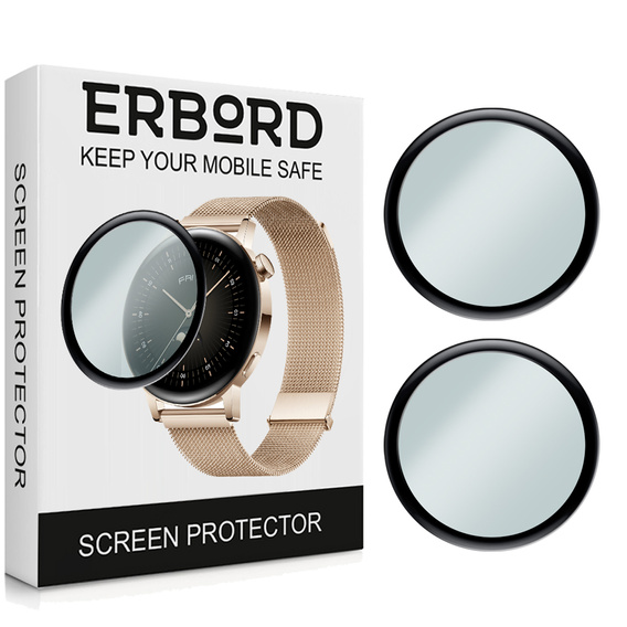 2x hybridné sklo ERBORD pre Huawei Watch GT 3 42mm