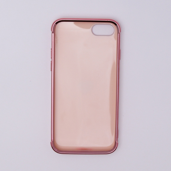 Obal na mobil pre iPhone 7/8/SE 2020/SE 2022, Electro heart, ružové rose gold