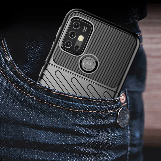 Obal na mobil pre Motorola Moto G10/G30, Thunder, čierne