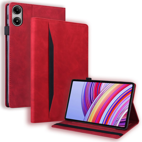 Puzdro pre Xiaomi Redmi Pad Pro / Xiaomi Poco Pad, Classic, s priestorom pre stylus, červené