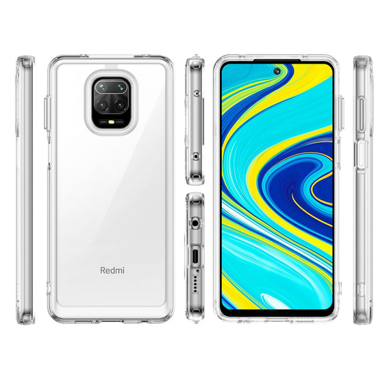 Obal na mobil pre Xiaomi Redmi Note 9S / 9 Pro / 9 Pro Max, Fusion Hybrid, priehľadné