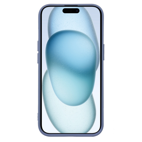 Obal na mobil pre iPhone 15, Silicone Lite, levanduľové