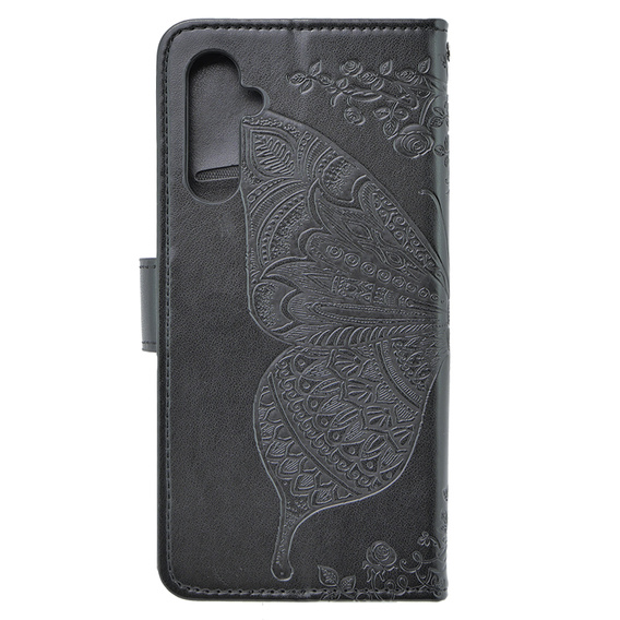 Klapkové puzdro pre Samsung Galaxy M34 5G, Butterfly, čierne