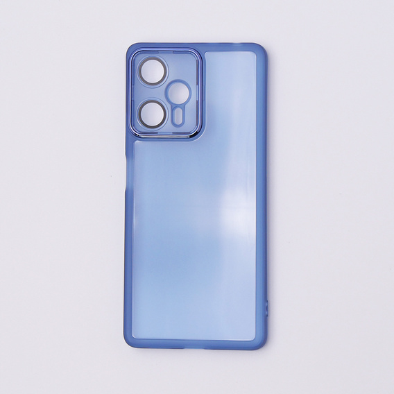 Obal na mobil pre Xiaomi Poco F5, Fusion Hybrid, transparentné / modré