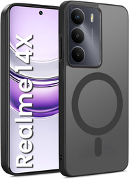 Puzdro pre Realme 14X / Realme C75, pre MagSafe, ERBORD Matt Case, čierny