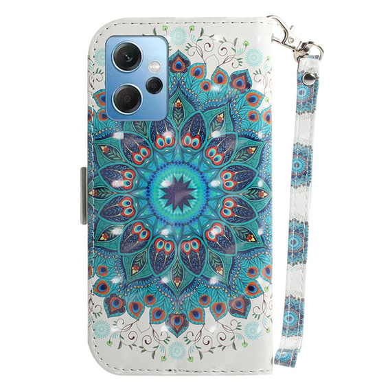 Klapkové puzdro pre Xiaomi Redmi Note 12 4G, Wallet mandala, biele