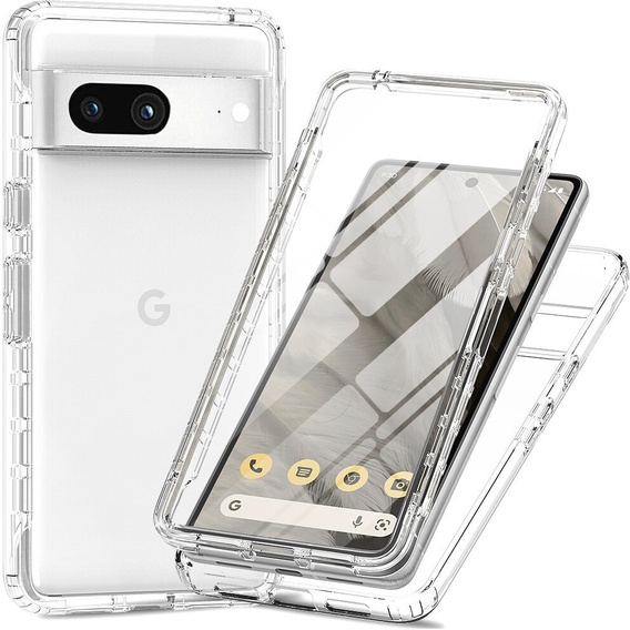 Puzdro pre Google Pixel 8, Shockproof, s fóliou, priehľadné