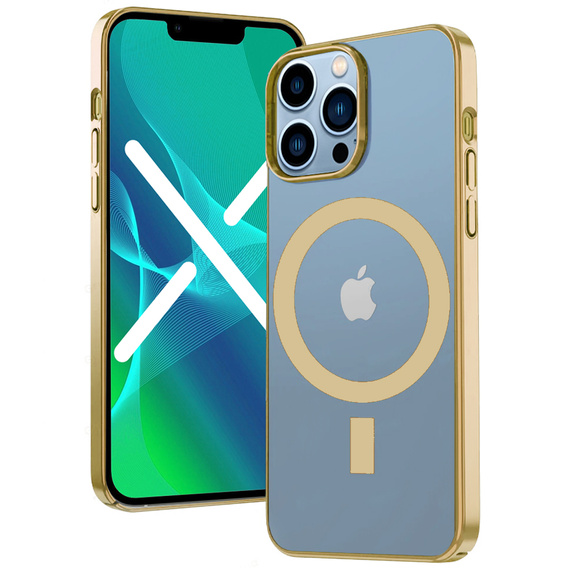Obal na mobil pre iPhone 13 Pro, ERBORD Hybrid MagSafe Case, modré