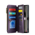 Puzdro CASEME pre Samsung Galaxy S25 Ultra, RFID Leather Wallet, s popruhom cez rameno, fialové