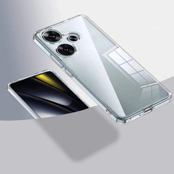 Obal na mobil pre Xiaomi Poco F6, Fusion Hybrid, priehľadné