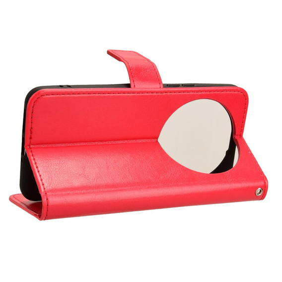 Klapkové puzdro pre Xiaomi 14 Ultra, Crazy Horse Wallet, červené