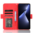 Klapkové puzdro pre Tecno Pova 5 Pro 4G, Card Slot, červené
