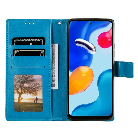 Klapkové puzdro pre Xiaomi Redmi Note 11/11S, Mandala, modré