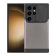 Obal na mobil pre Samsung Galaxy S24 Ultra, ERBORD MagProtect Slide Camera, sivé gunmetal